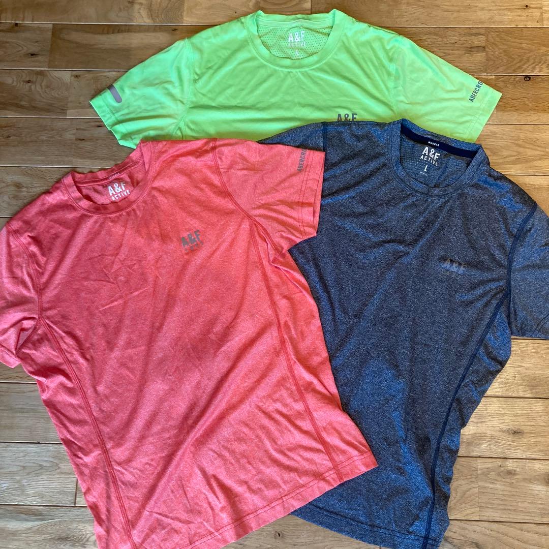 【新品未使用】A&F ACTIVE トレーニングトップス 3色セット L