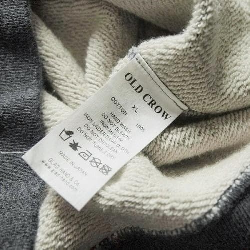OLD CROW モーターサイクルスウェットシャツ グレーXL GLADHAND