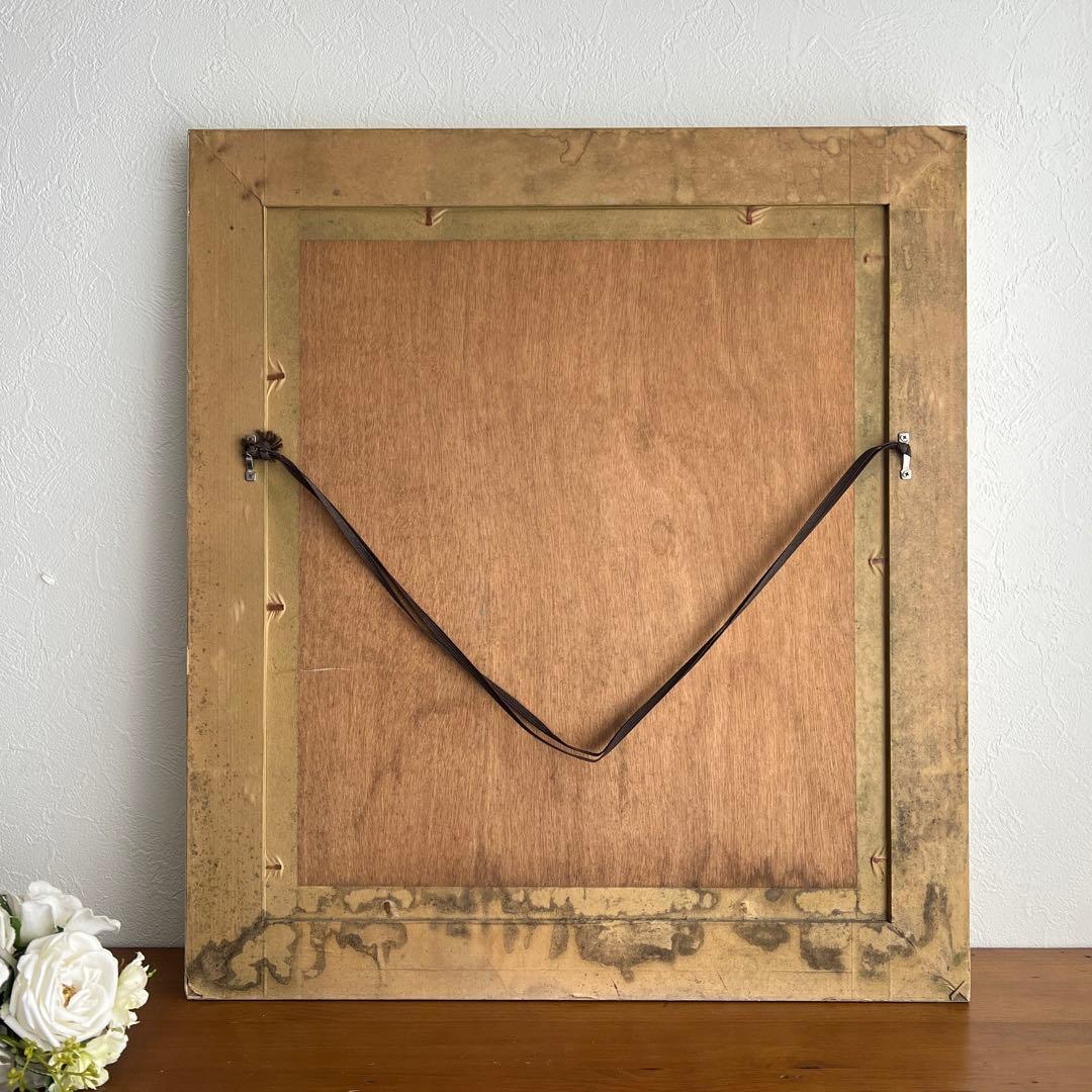 k216r120 フランス画壇の巨匠カシニョール 額装絵画「バラと横顔の肖像」