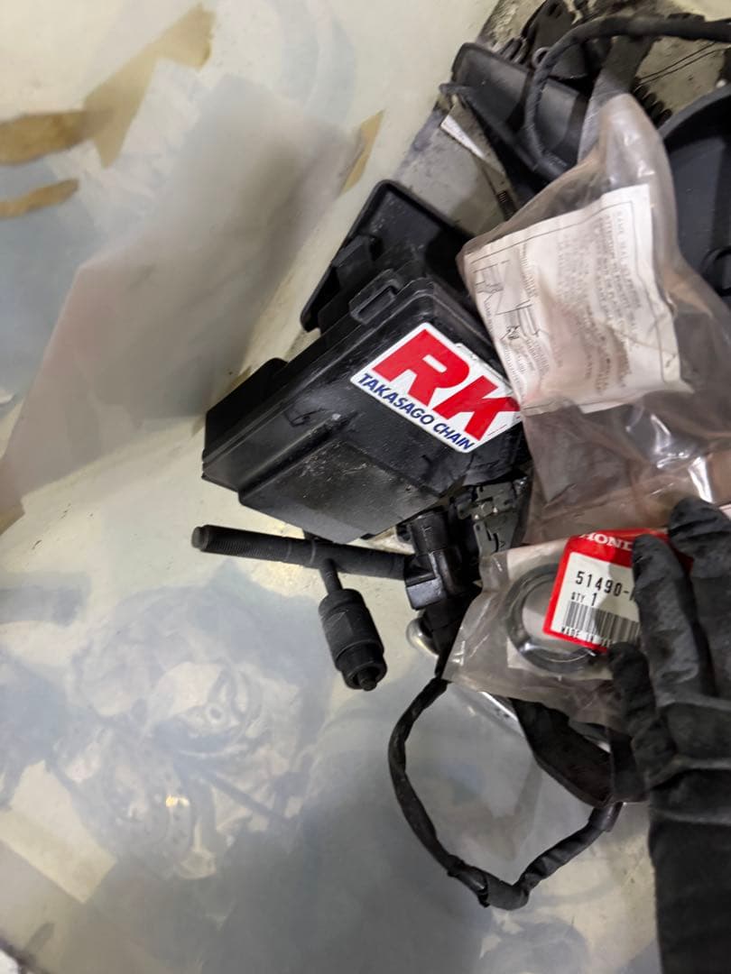 ⑤ NSR50 シロタコ　バイク メーター ブレーキ フェンダー