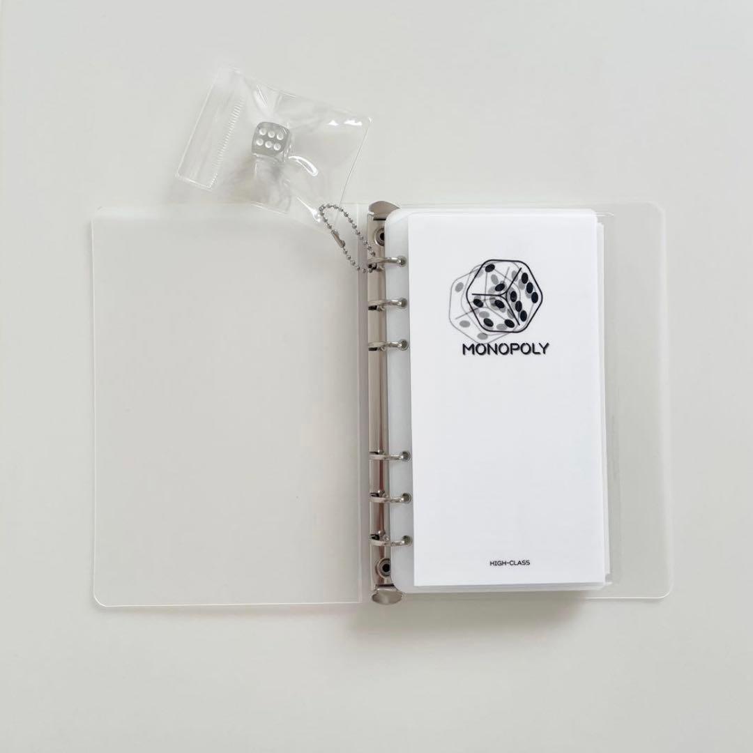 ラスト1点　韓国　貯金　アクリルバインダー　カバー　リフィル　モノポリー