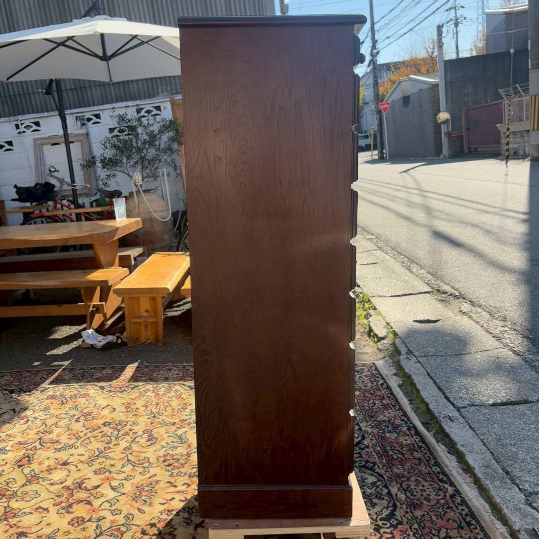 越後民芸家具 ナラ材 ハイチェスト　ヨーロピアンスタイル