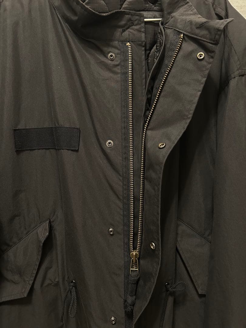 黒 モッズコート フロントポケット付き FREAK'S STORE