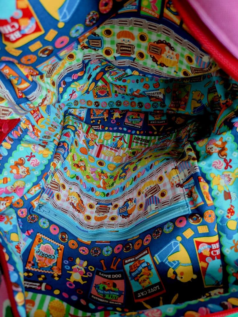 ☆ダブルファスナーリュック☆maffon生地つぎはぎ