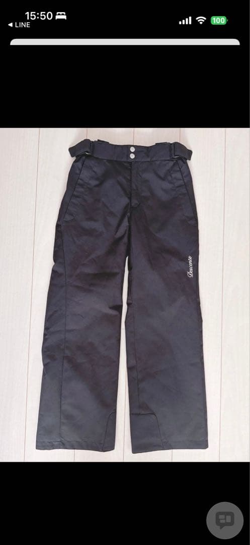Descente スキーウェアセット　152〜158センチ Sサイズ