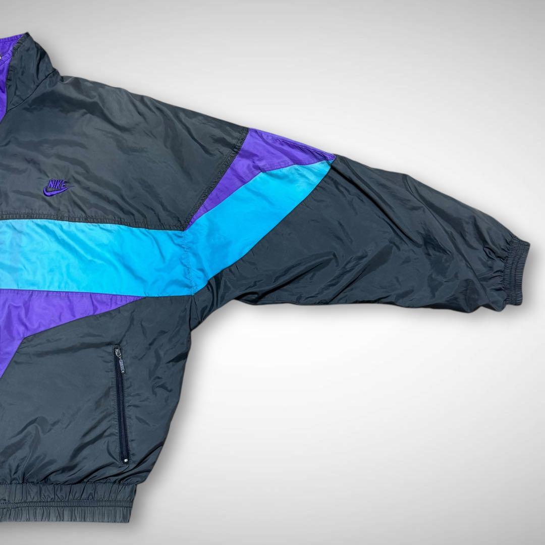90s old Nike ナイロントラックジャケット ビンテージ古着L短丈ナイキ