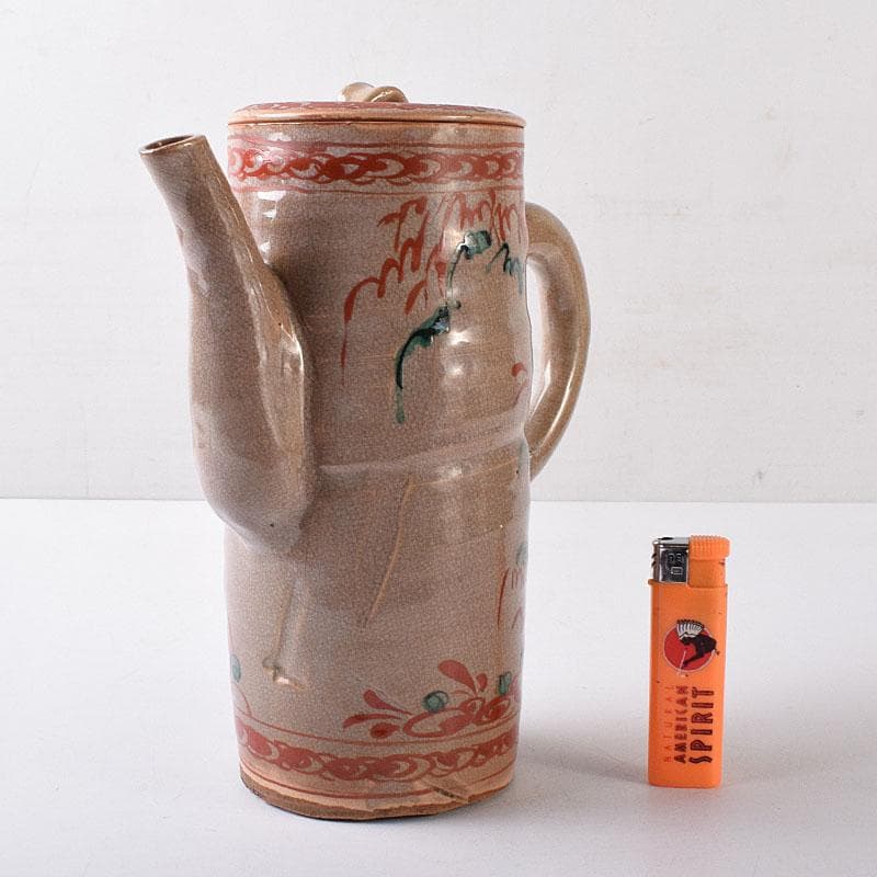 煎茶道具　赤絵　水注　時代箱　V　R8781