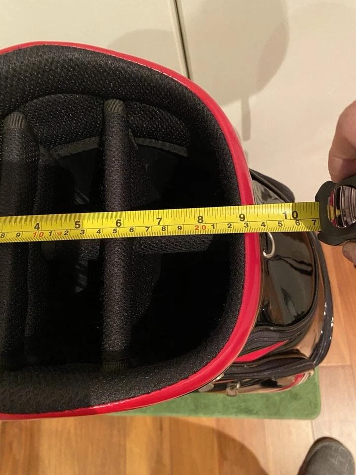 タイトリスト エナメル ブラック ゴルフバッグ カート キャディバッグ レア