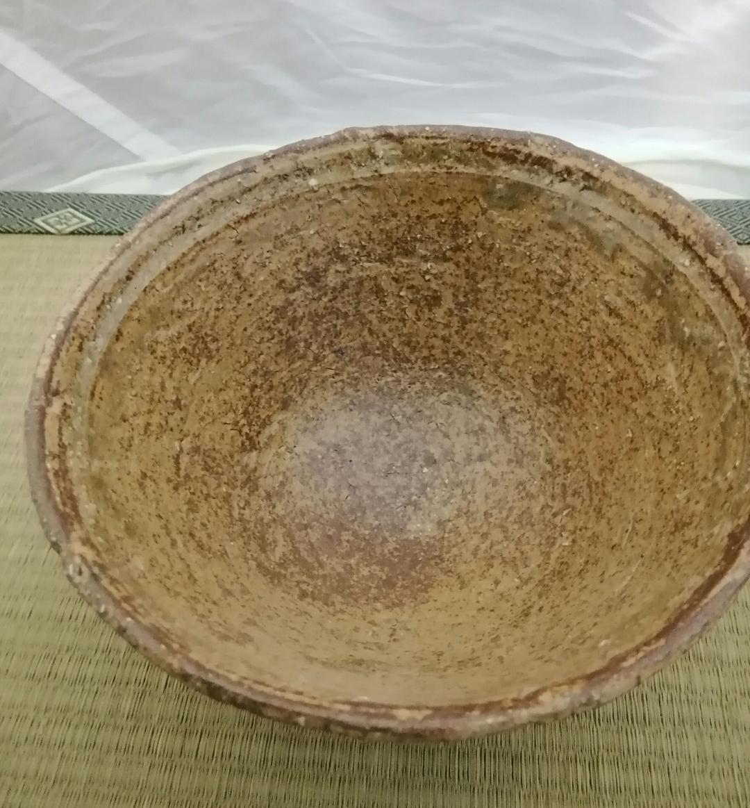 茶道具　伊羅保茶碗