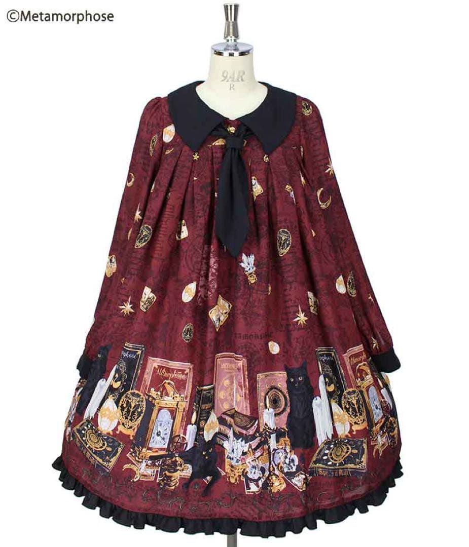 メタモルフォーゼ 黒猫Aラインワンピ