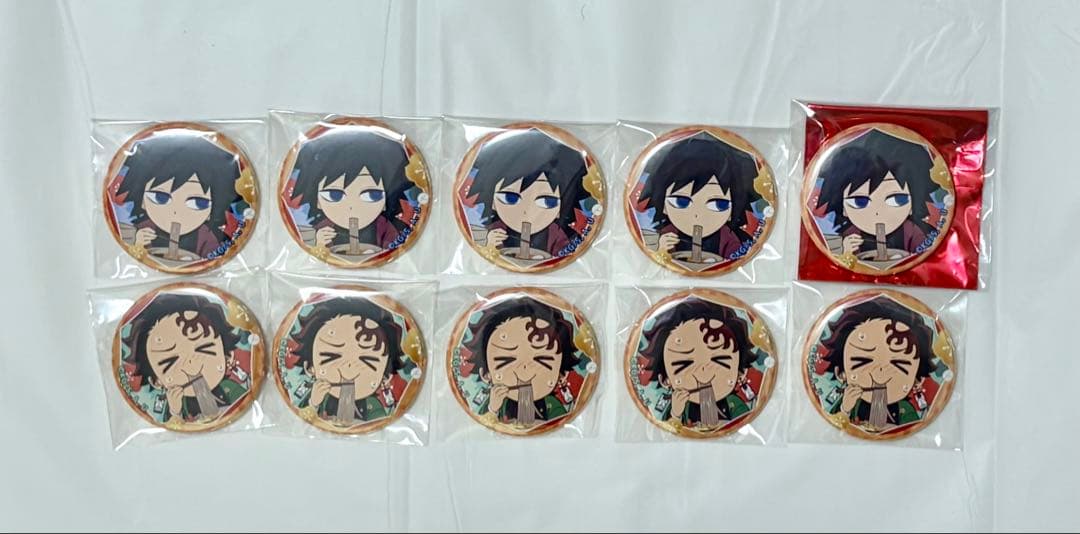 鬼滅の刃　冨岡義勇　竈門炭治郎　大晦日　缶バッジ　ufotable