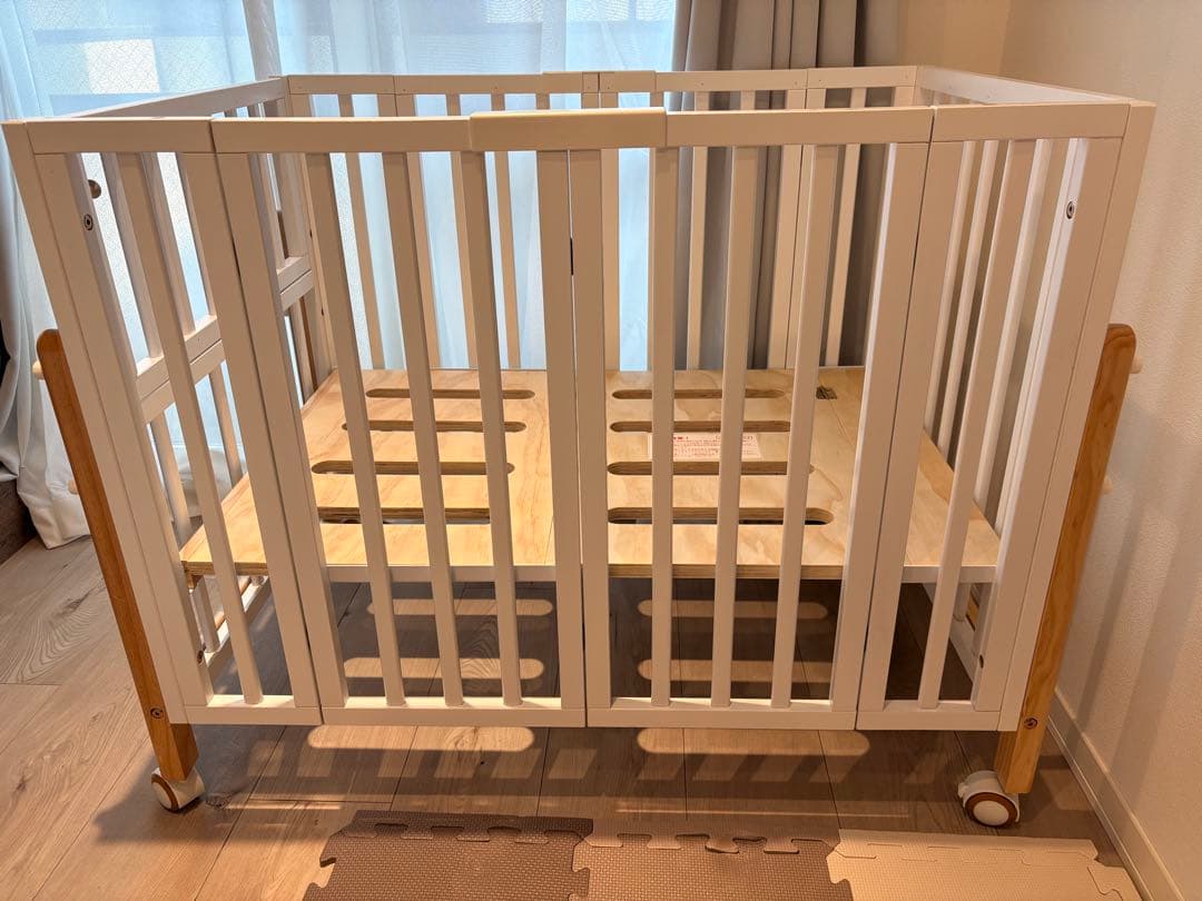 大和屋 pattan II ベビーベッド ホワイト