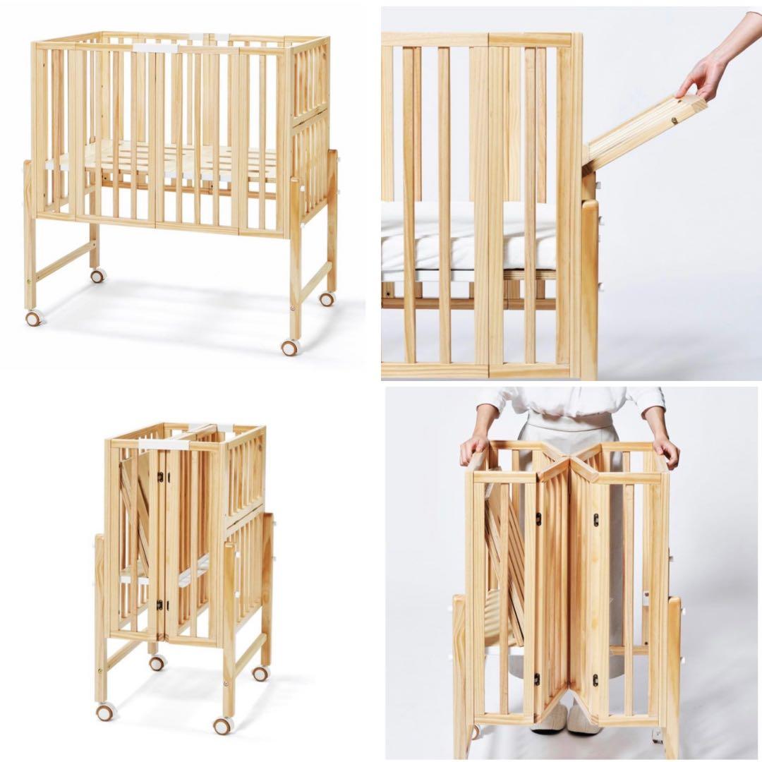 大和屋 pattan II ベビーベッド ホワイト