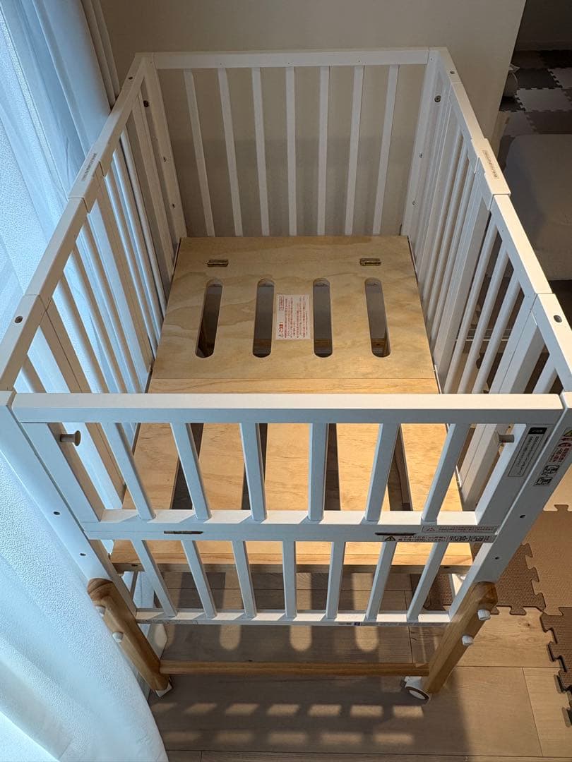 大和屋 pattan II ベビーベッド ホワイト