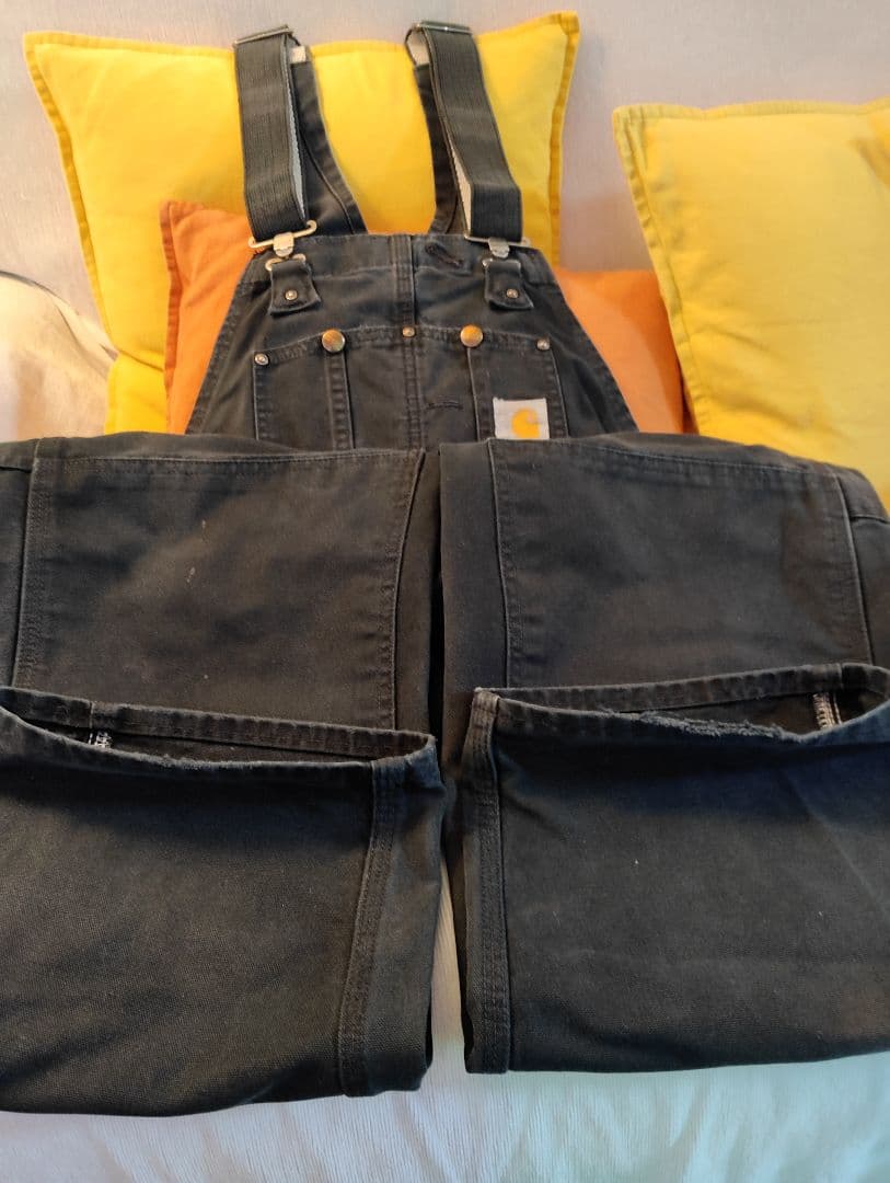 アキ　Carhartt ダブルニーW34 ブラック　USA製