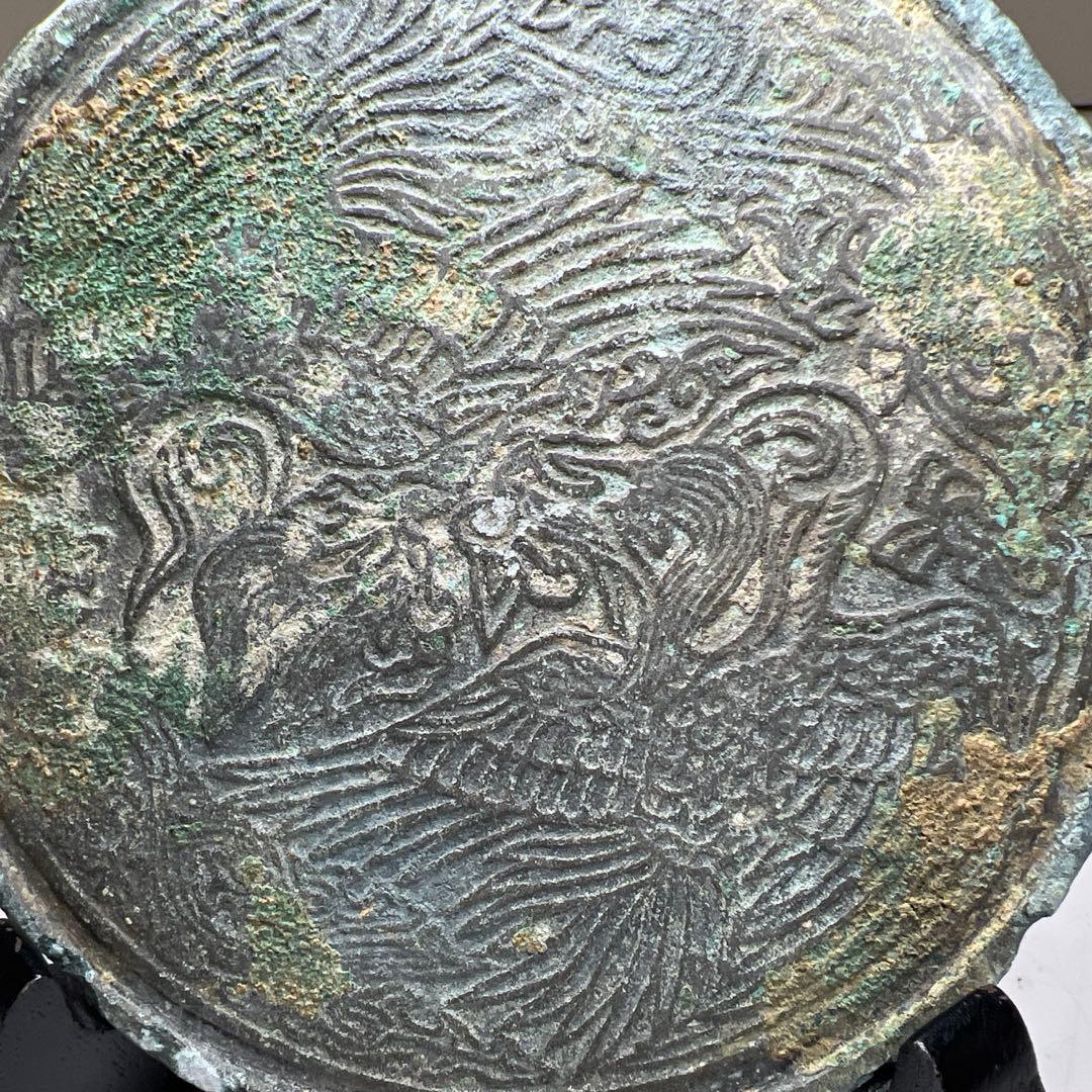 古代　唐物　古鏡　129g/11.5㎝　東Y8-0210①