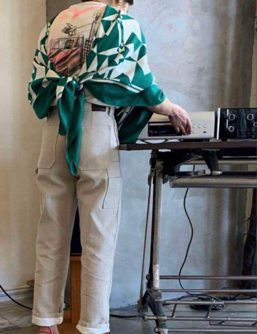 FUMIKA UCHIDA　ペインターパンツ　フミカウチダ　ベージュ　リネン