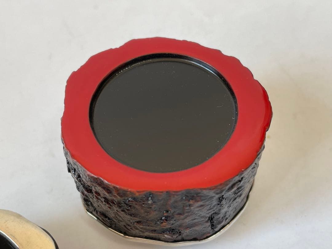 塗師　中村宗悦　玄々斎好写　筆柿香合　共箱　柿香合　茶道具