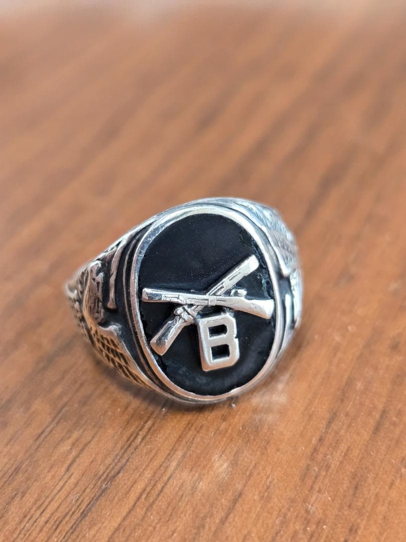 米陸軍　1940～1950年代？　スターリングシルバー　指輪