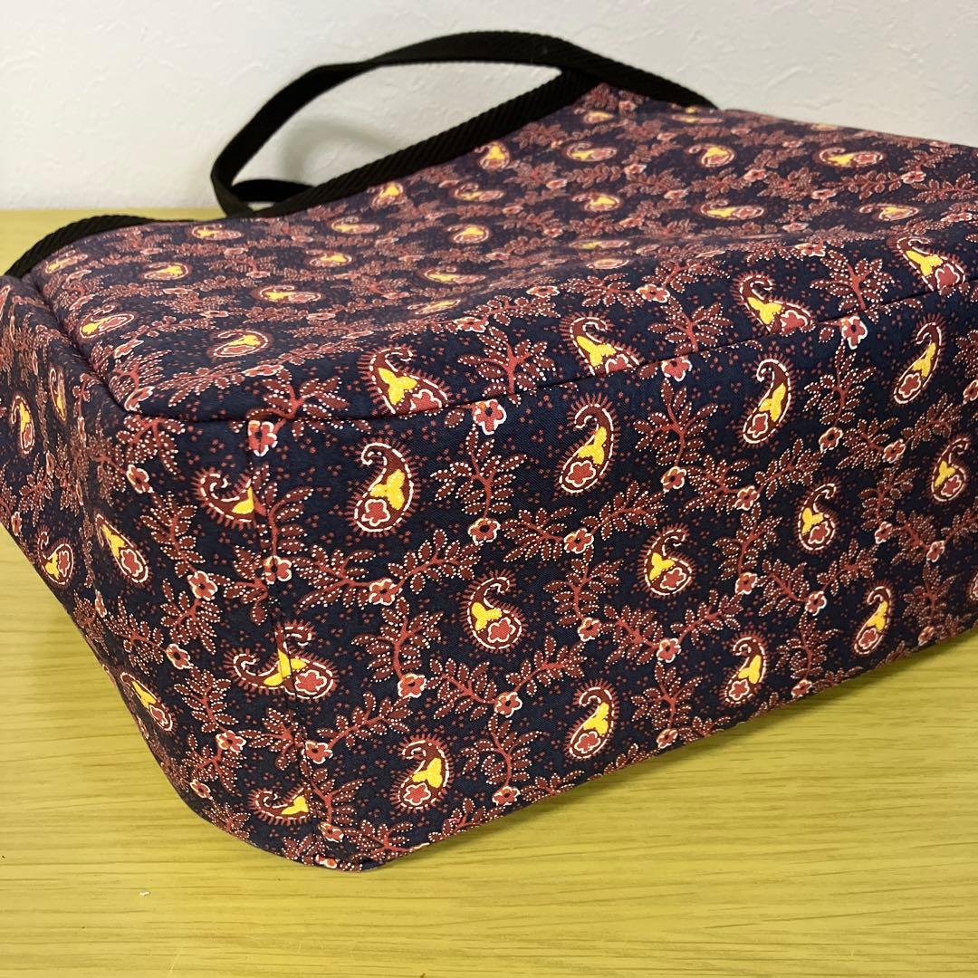 ソレイアード　ハンドメイド　グラニーバッグ　外ポケット付　縦25横32底マチ13