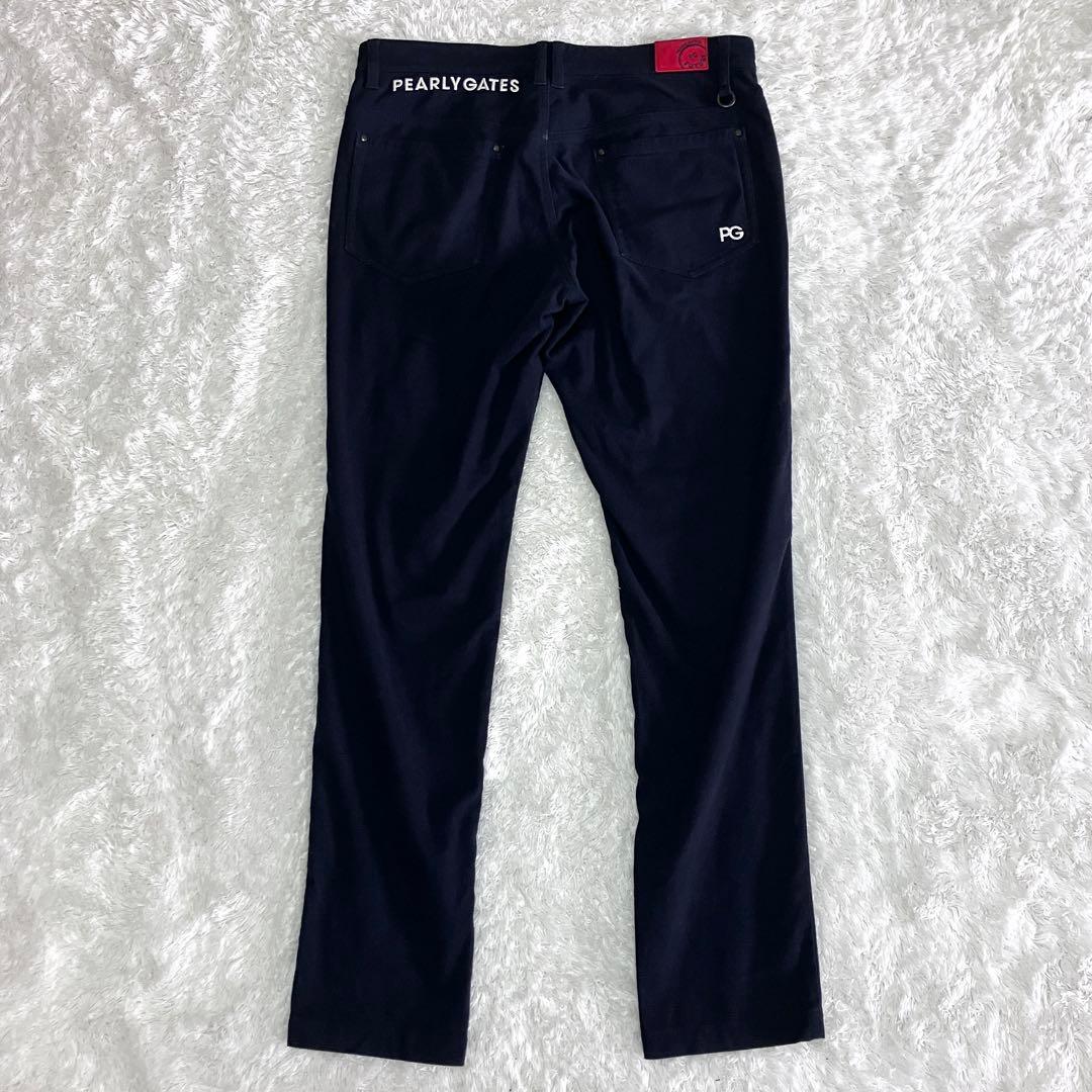 パーリーゲイツ ゴルフ パンツ　発熱 蓄熱 フィールサーモ ストレッチ ネイビー