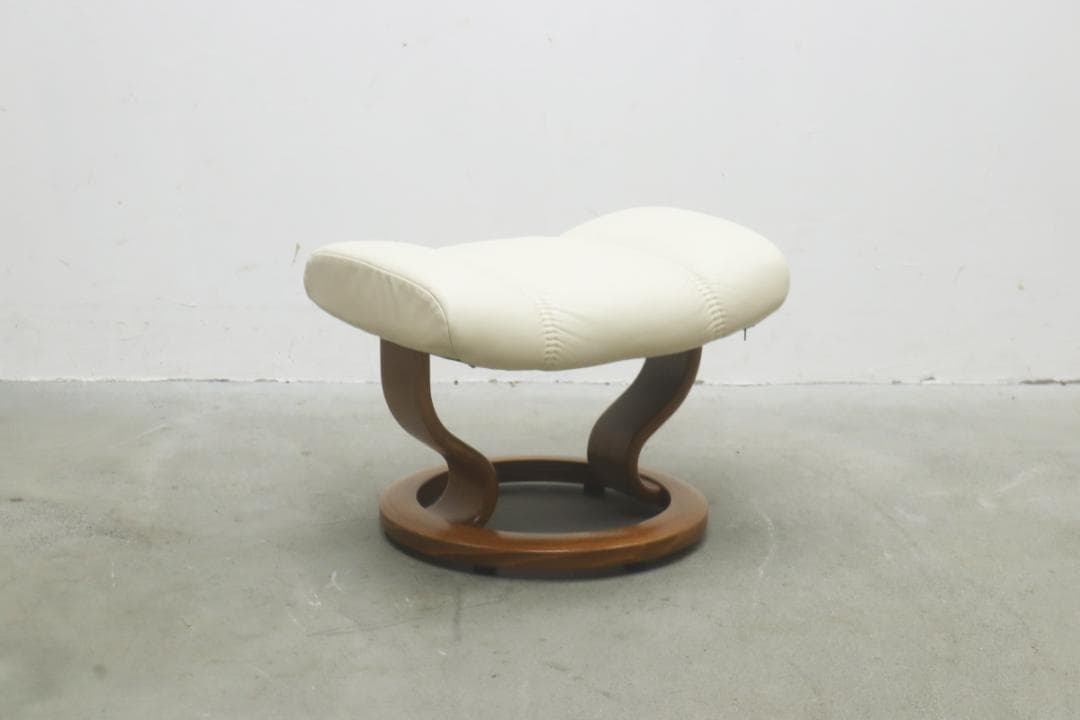 北欧 エコーネス コンサル オットマンセット 本革 リクライニング 1P ソファ