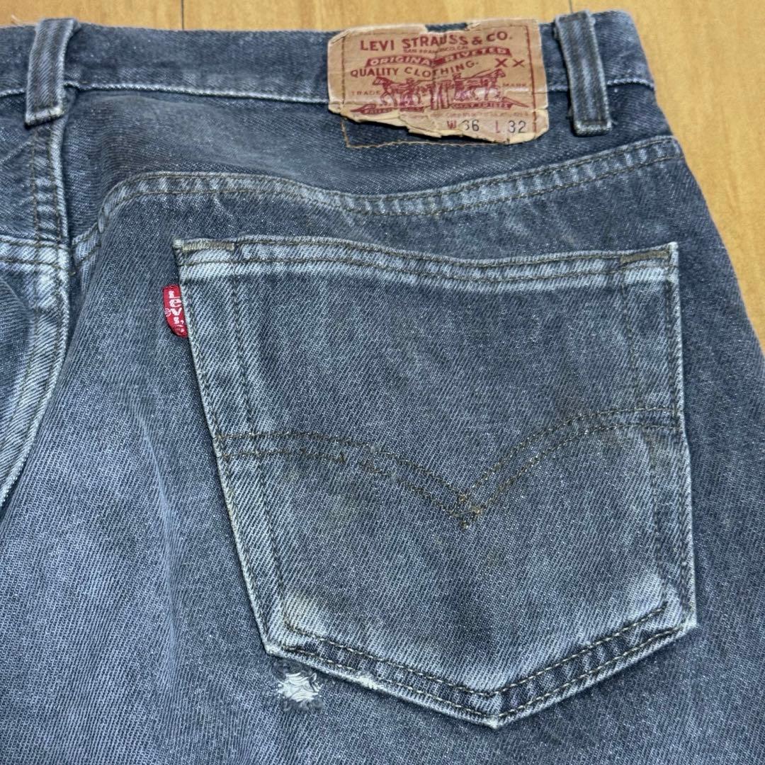Levi’s 90s USA製 501-0658 先染めブラック デニムパンツ