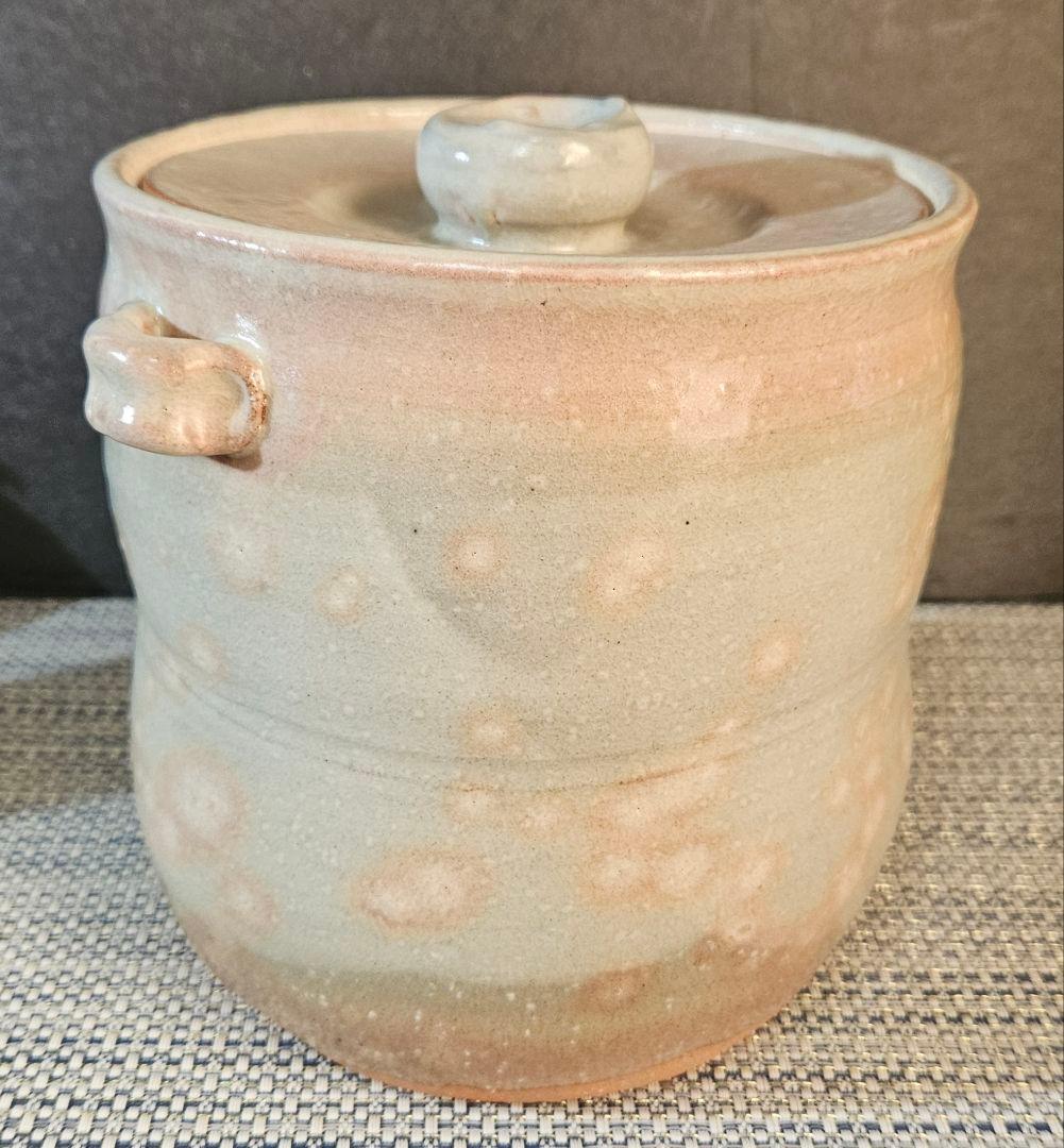 県無形文化財　日本工芸会正会員　名工 岡田裕 作　萩焼　水指　共箱　未使用品！