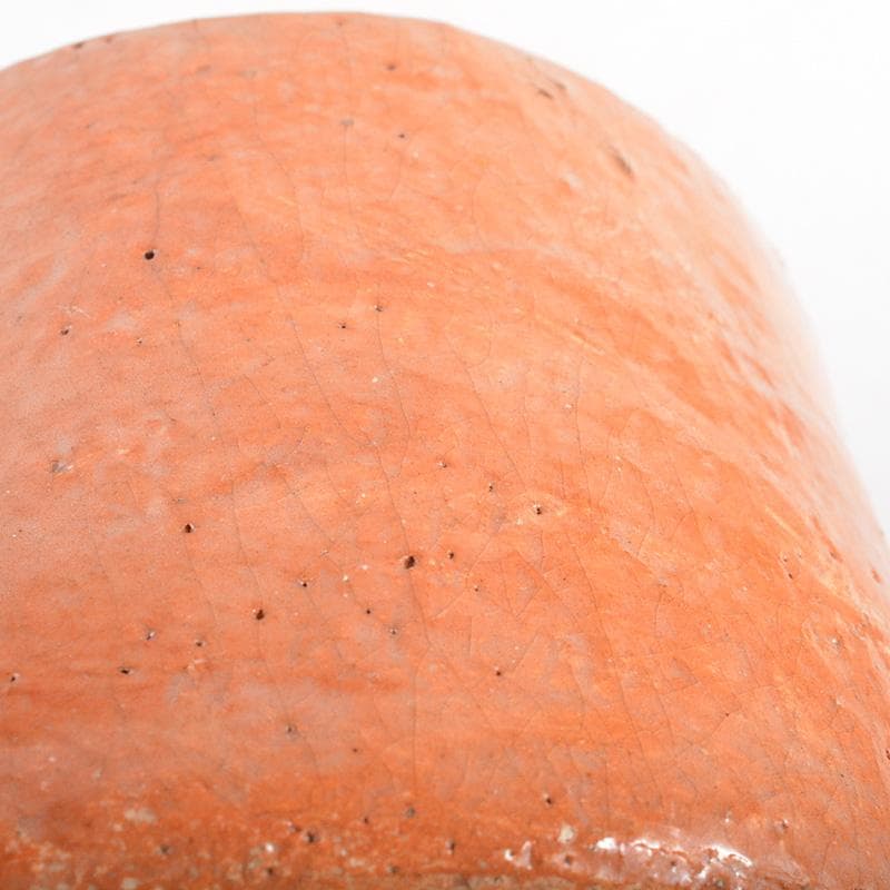 茶道具　九代楽吉左衛門　了入作　赤楽茶碗　共箱　M　R7037