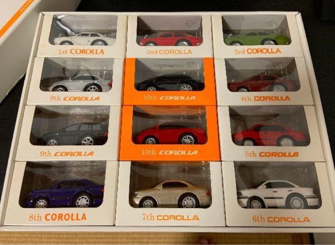 非売品 カローラ アニバーサリー プルバックカー・ミニカー（1966〜2006）
