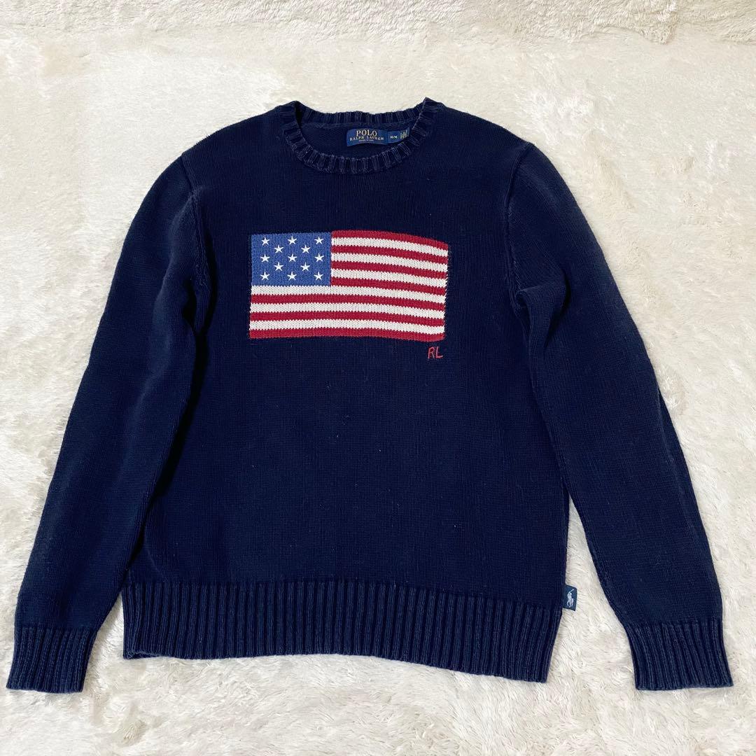 POLO RALPH LAUREN ポロラルフローレン ニット セーター 星条旗