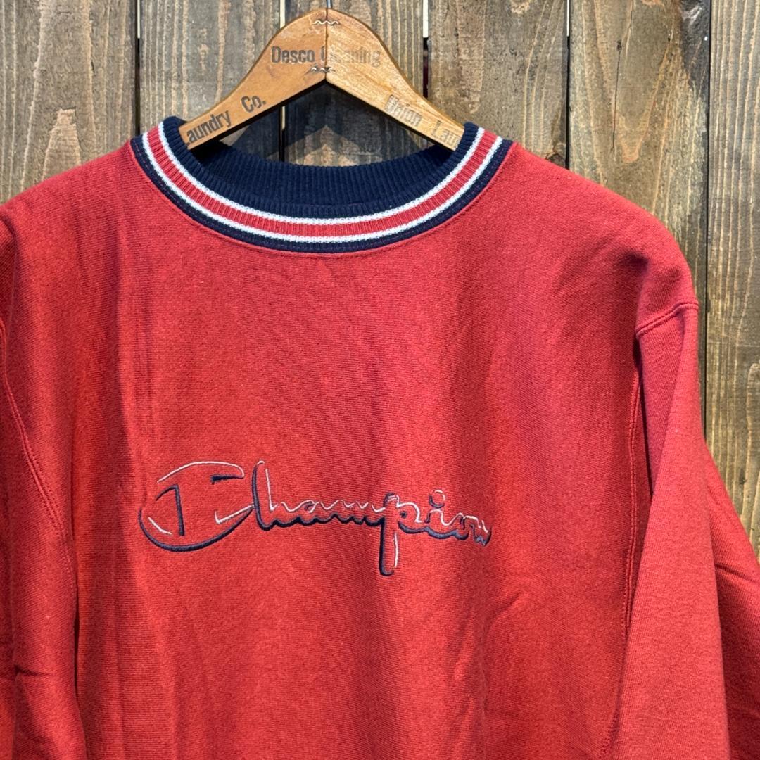 90s 未着用 極上 champion リバースウィーブ リブライン トリコタグ
