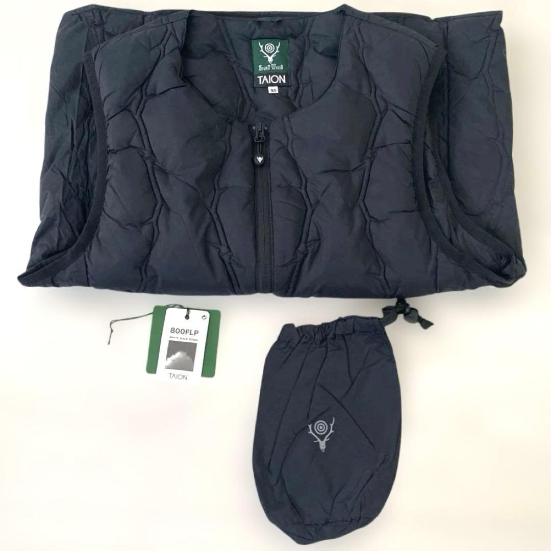 【新品未使用】South2 West8×TAION クルーネックダウンベストXS