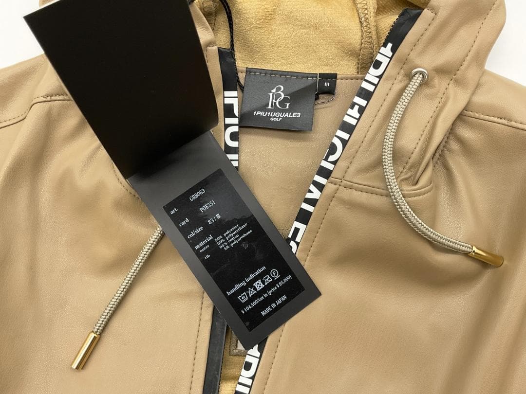 【未使用】1PIU1UGUALE3 GOLF× 戸賀敬城 ジップパーカー 3