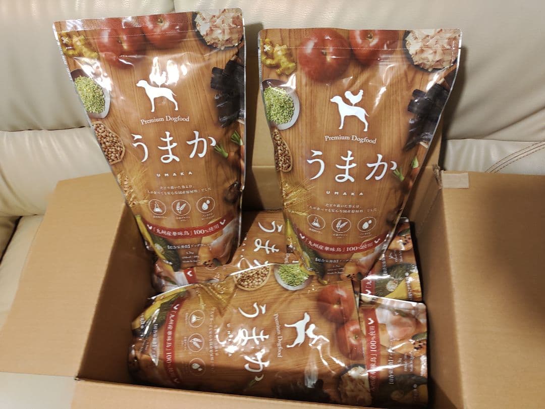 うまか プレミアムドッグフード 6袋入り＋おやつ１袋