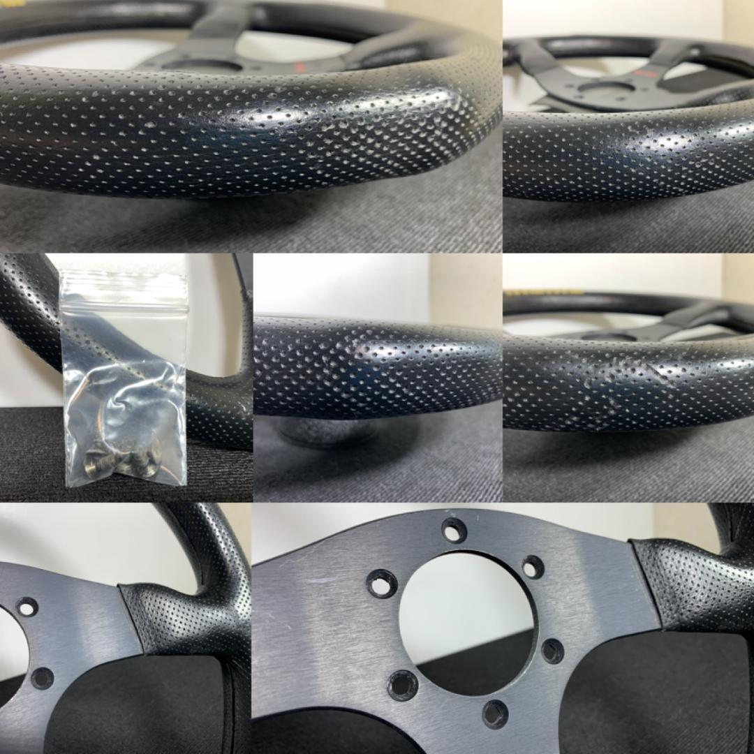 モモ コンペティション 34cm ステアリング 2000年製 レザー ネジ付