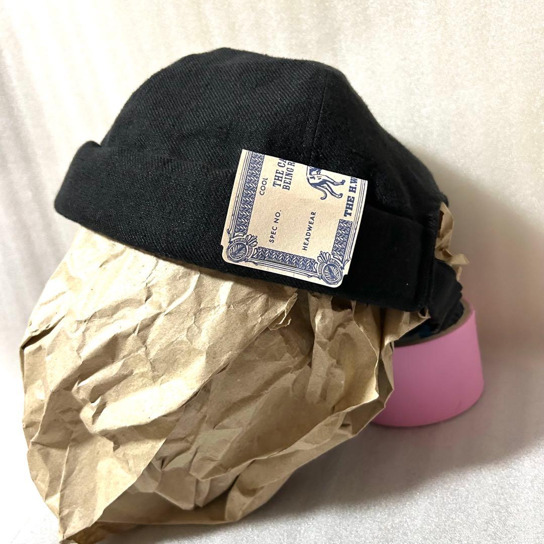 帽子 THE H.W.DOG&Co-PIQUE ROLL CAP BLACKsizeF