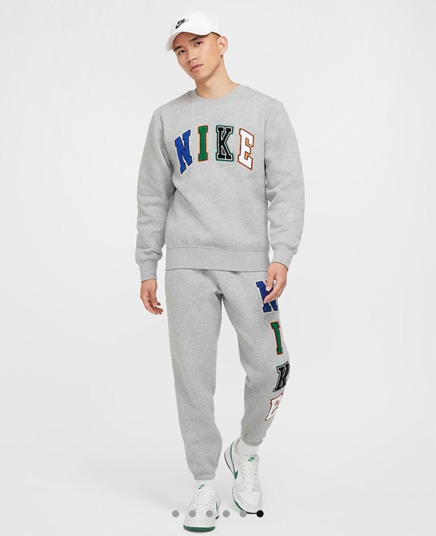 M*♡様 【XXLサイズ】NIKE上下セットアップ　ロゴボア　グレー　ナイキ　新