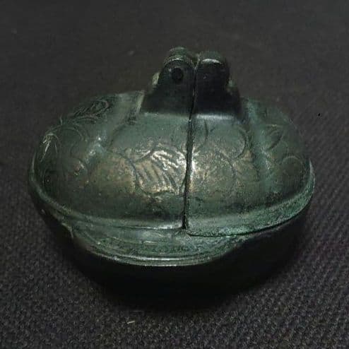 燭台　珍品　折り畳み燭台　古銅製　金工　携帯燭台　蝋燭立て　ロウソク立て　ア12