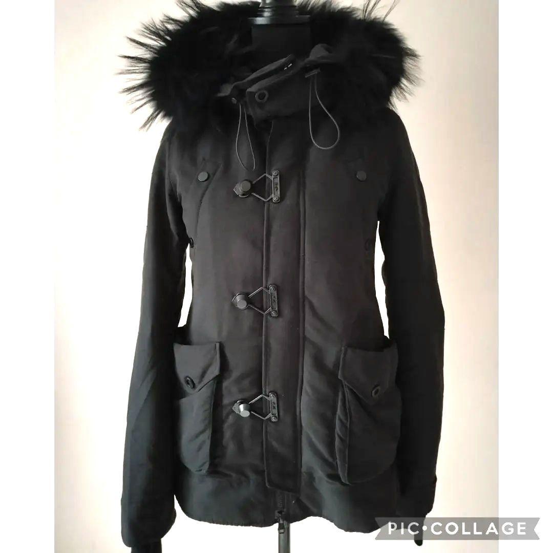 【美品】SLY ラクーンファー モッズコート N3-B ボアライナー ブラック