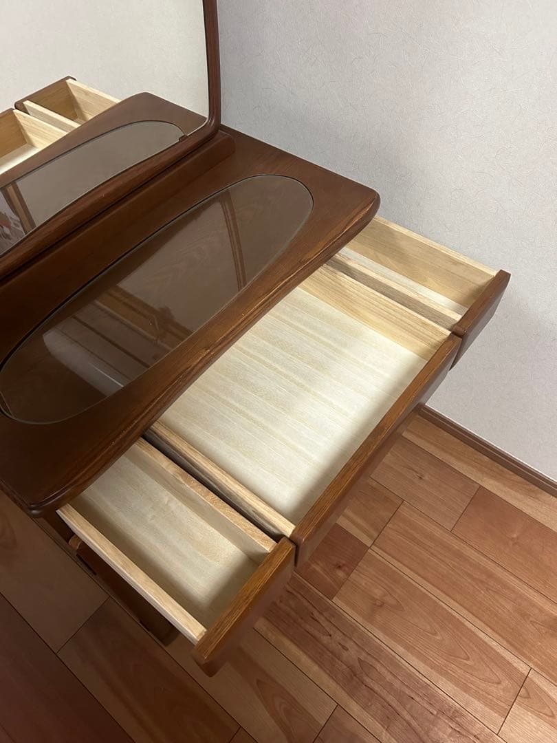 puuu! yumemiruドレッサーショコラ 一面鏡【①ドレッサー本体】