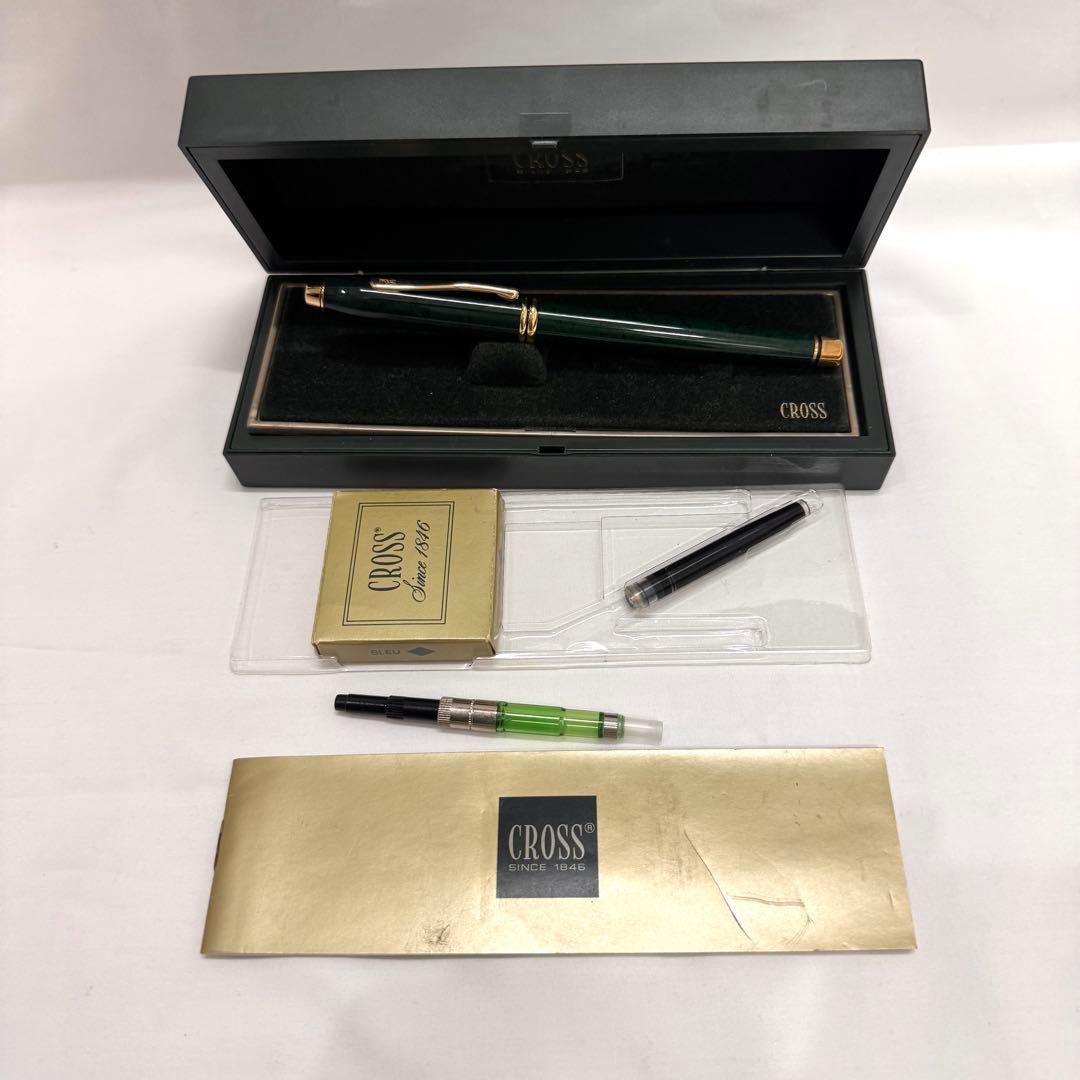 CROSS ペン先 14K 刻印 グリーンカラー クロス 万年筆 タウンゼント