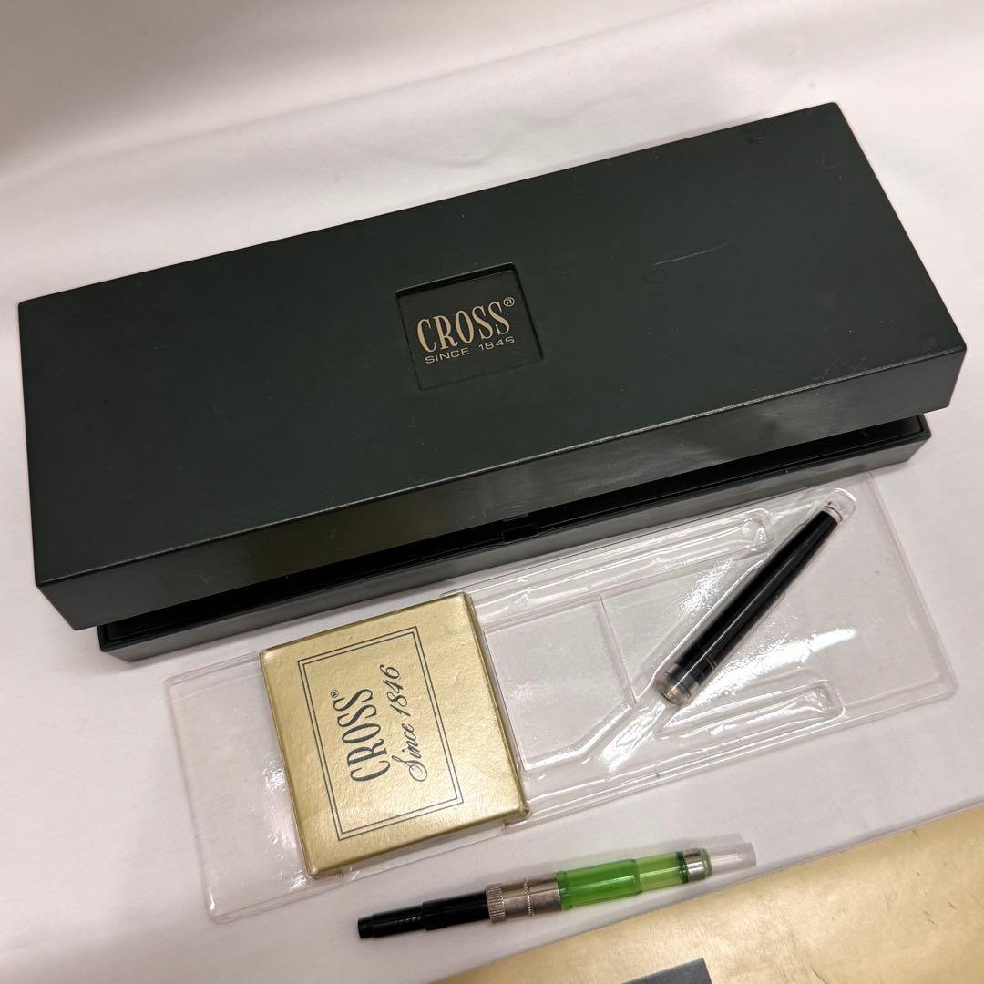 CROSS ペン先 14K 刻印 グリーンカラー クロス 万年筆 タウンゼント