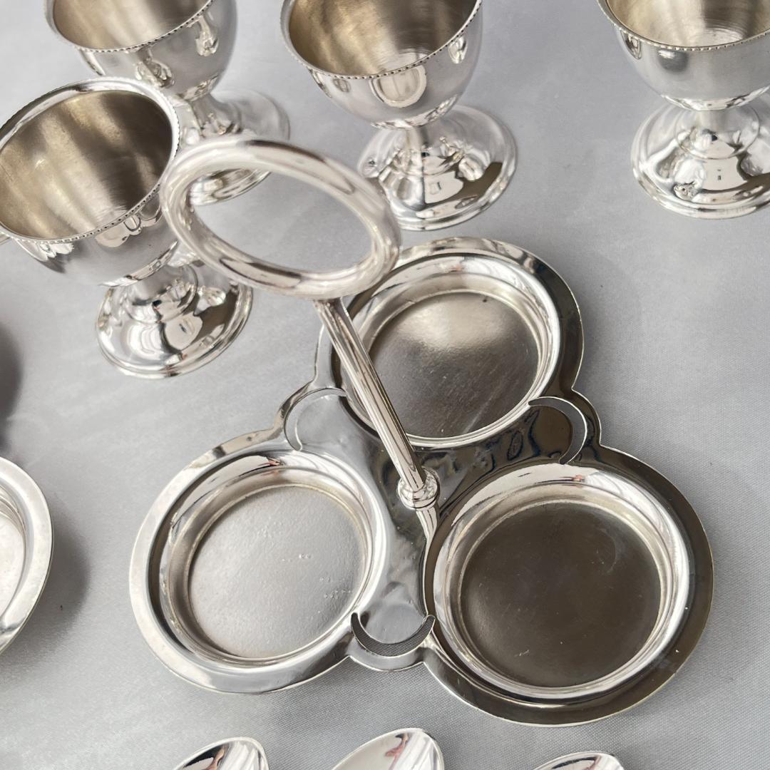 【英国】エッグクルーゼ 2個組 エッグカップ / スタンド / スプーン