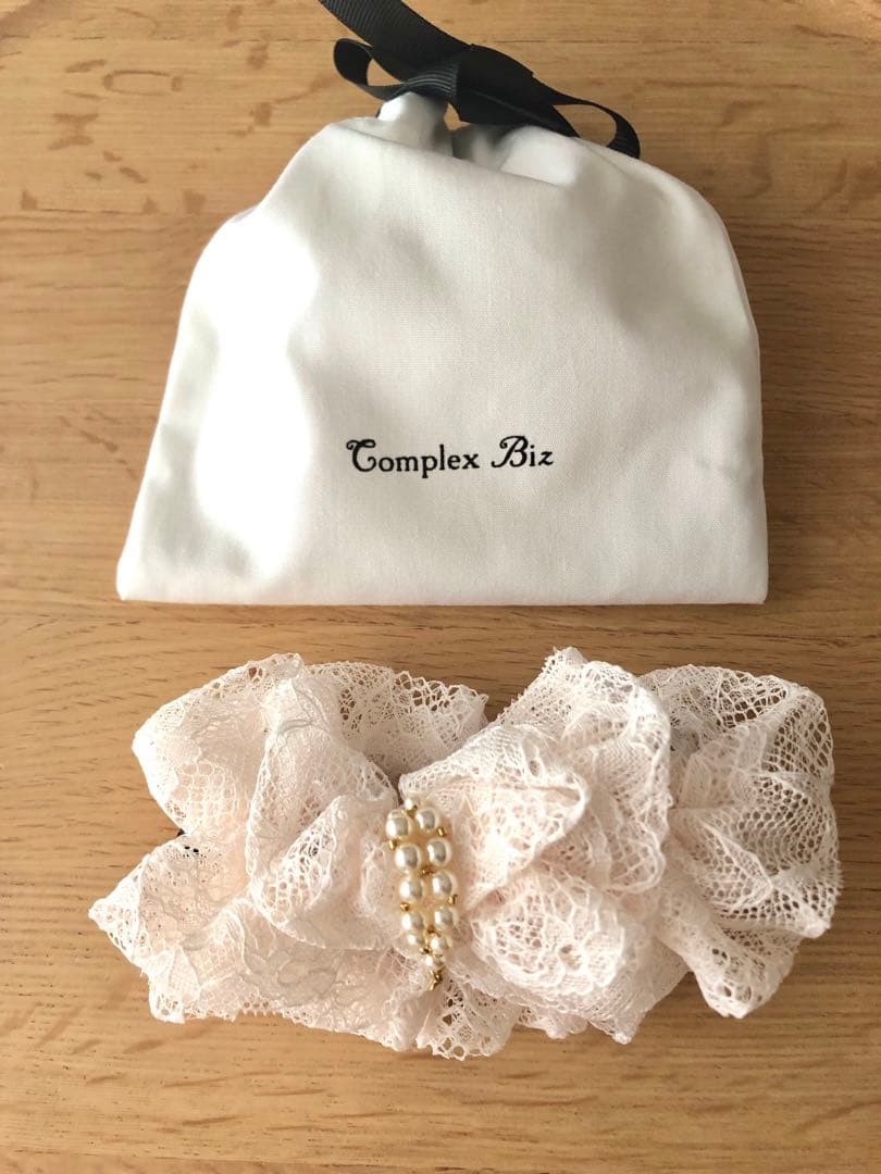 Complex Biz コンプレックスビズ レース　バナナクリップ　ホワイト
