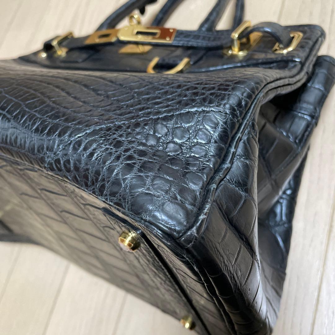 ゲンママ　ハンドバック　マットクロコダイル　ショップチャンネルqvc