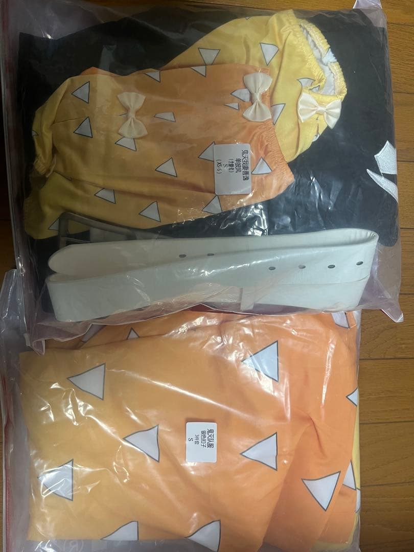 鬼滅の刃 コスプレ 我妻善逸 衣装(フルセット) Sサイズ 1/25まで