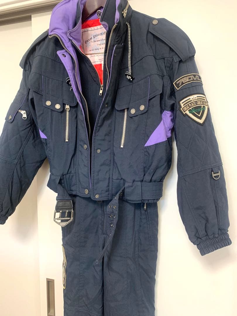 レトロ ウェア エレッセ スキーウェア 上下 セットアップ 古着 ellesse