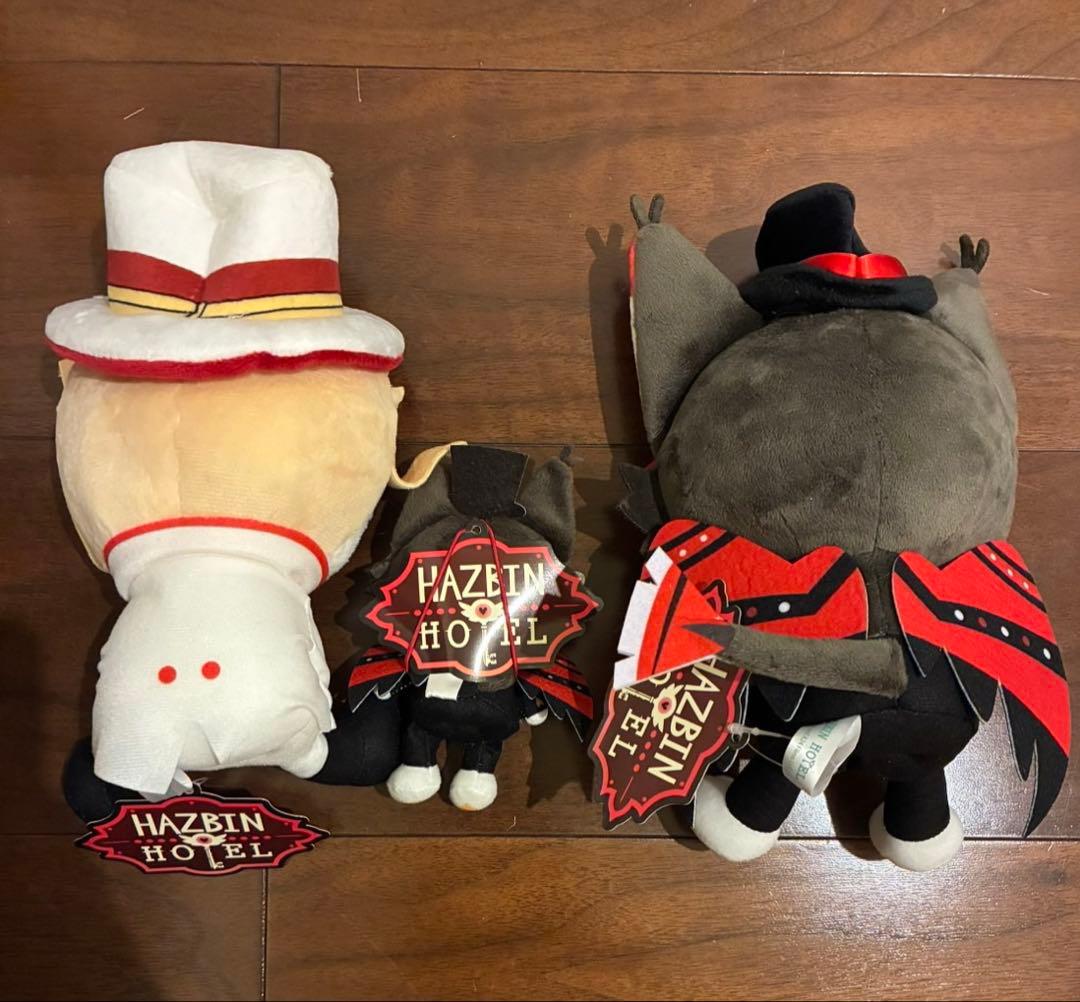 ハズビンホテル　ハスク　ルシファー　おすわりぬいぐるみ　ラウンドワン限定　3個