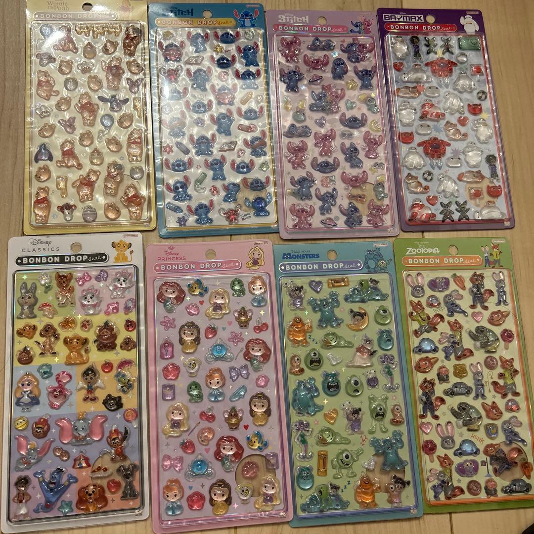 く*ま様 正規品 ディズニーボンボンドロップシール9 種セット